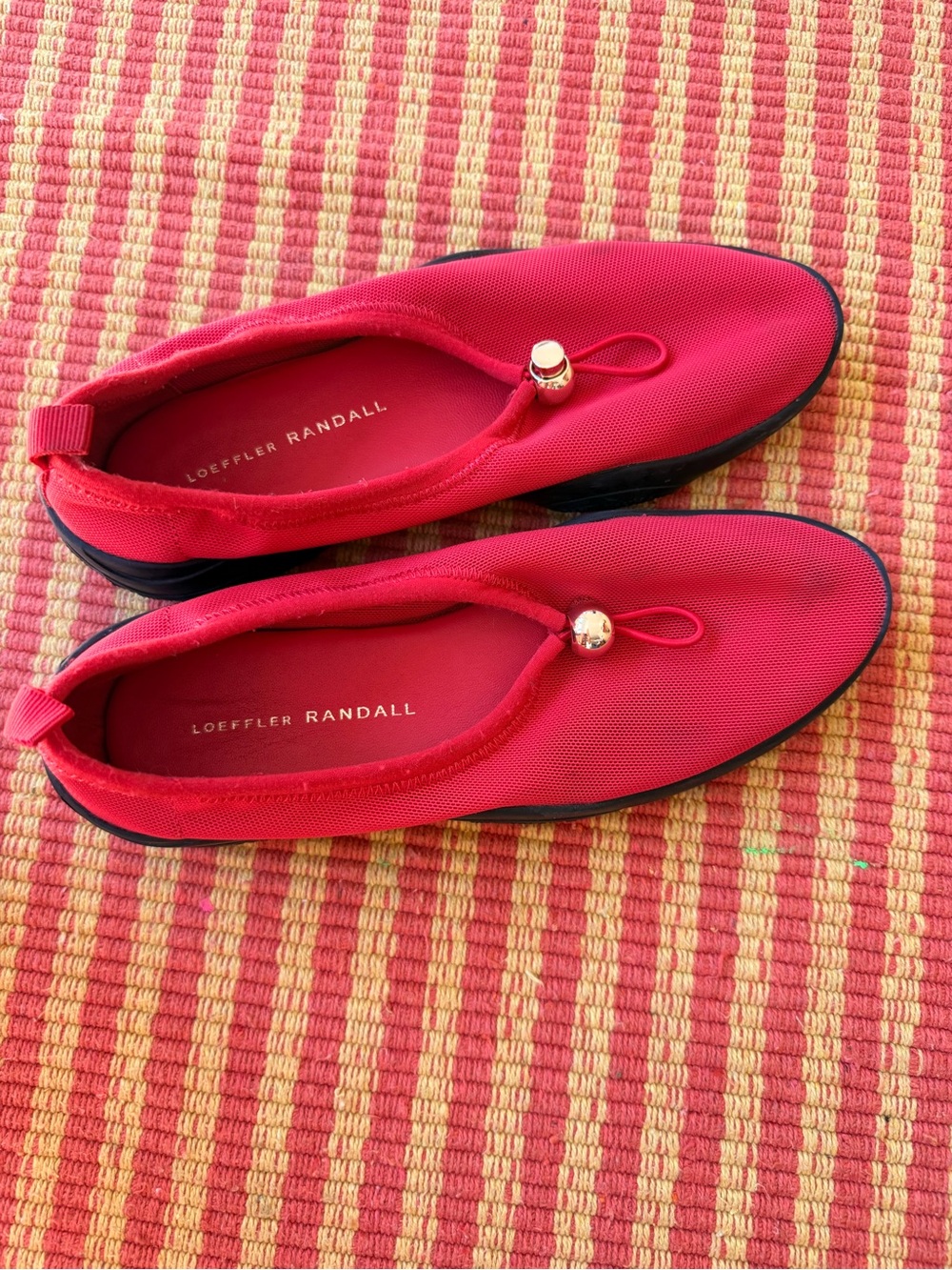 Loeffler Randall Raina Red Mesh Flat